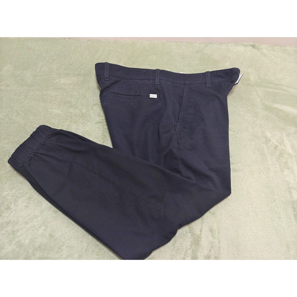 Levi's Mens 36x30 Black XX Chino Jogger Pants Elastic Cuff Stretch - Picture 6 of 14